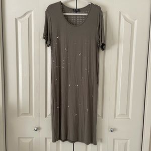 POL Splatter Paint Midi Dress